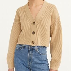 Abercrombie & Fitch Ribbed Knit Cardigan